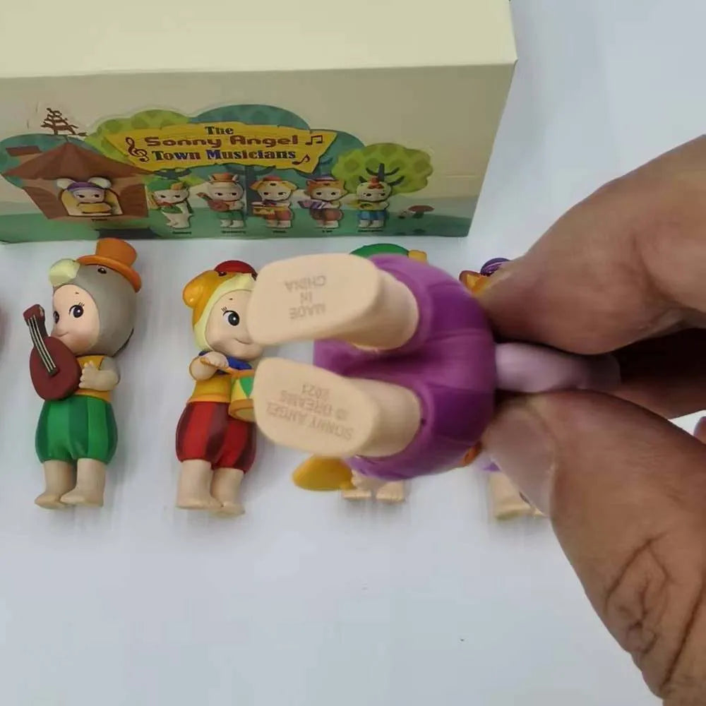 2025 Sonny Angel Blind Box Town Musicians Series Mini Anime Figures Ornaments Dolls Fans Christmas Birthday Gift