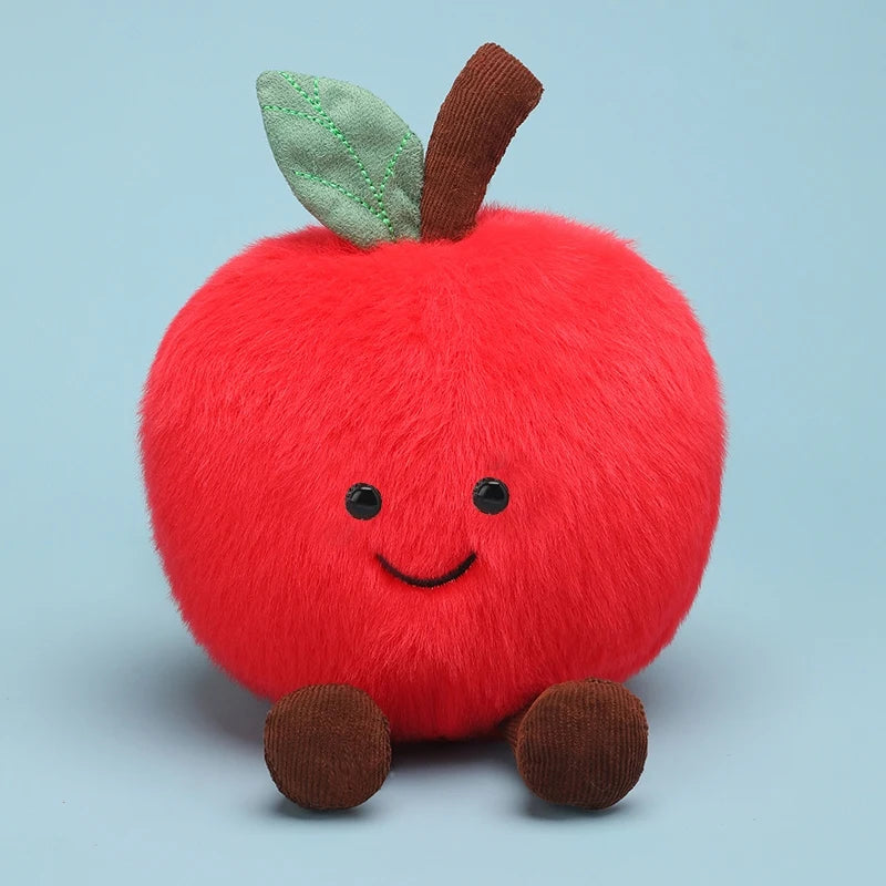 Cartoon Hot Sale Fruit Plush Doll Pillow Apple Pear Peach Cherry Weather Sun Moon Star Plush Toy Home Decoration Gift For Kids