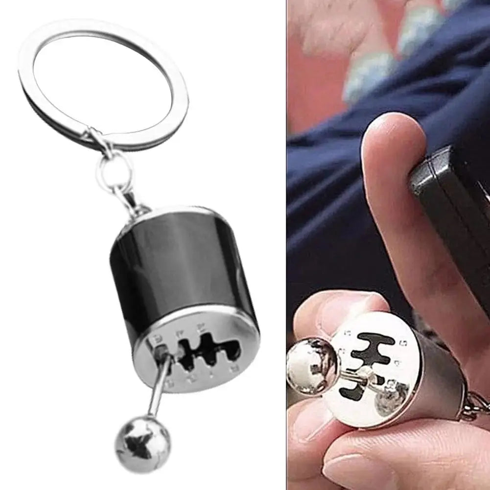 Auto Part Six Speed Manual Keychain 3D Shifter Car Change Shift Variator Metal Gear Lever Box Keychain Key Chain