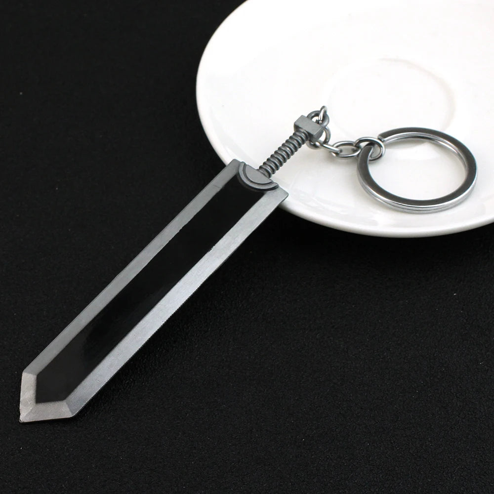 Berserk Anime Keychain Guts Sword Jewelry Set Key Chain Keyrings Keychains for Men Women Accessories Key Ring