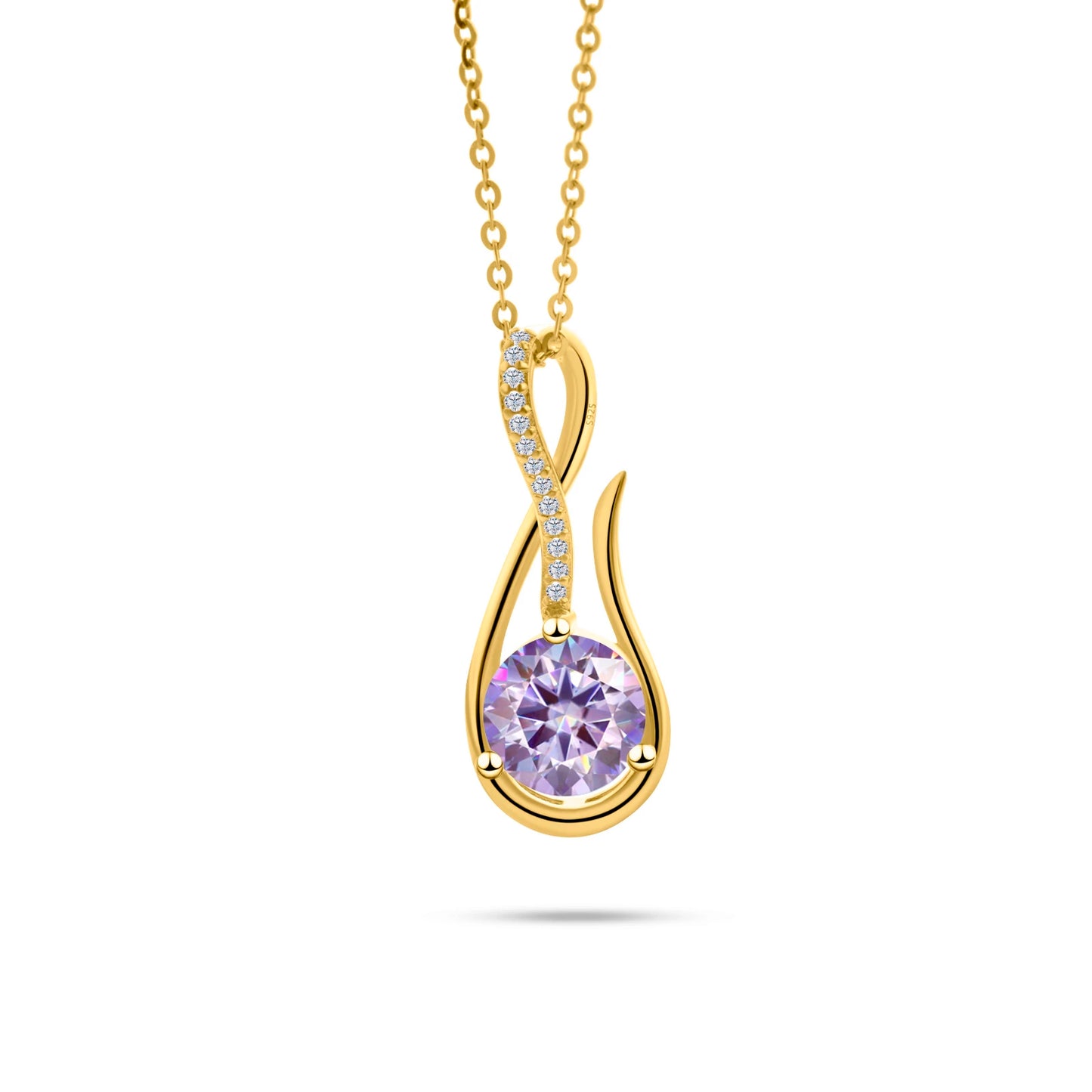 925 Sterling Silver Necklace 2CT D Color Moissanite Music Symbol Necklace Women's Anniversary Fine Jewelry mama Necklace