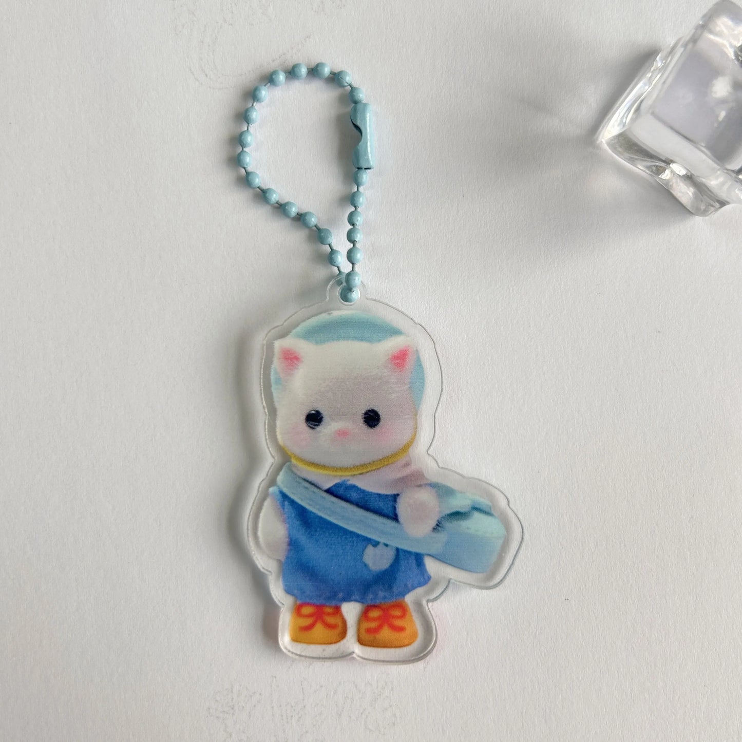 Sylvanian families keychain Cartoon Acrylic Printing Keyring Backpack Pendant Accessories INS Korean Style Decoration Girls Gift