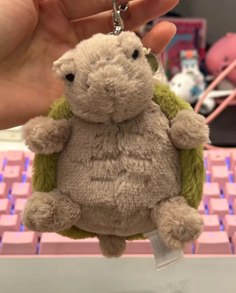 jellycat Mr. Timmy Turtle pendant bag bag charm doll key chain plush turtle toy girl cute gift baby soothing accessories toy