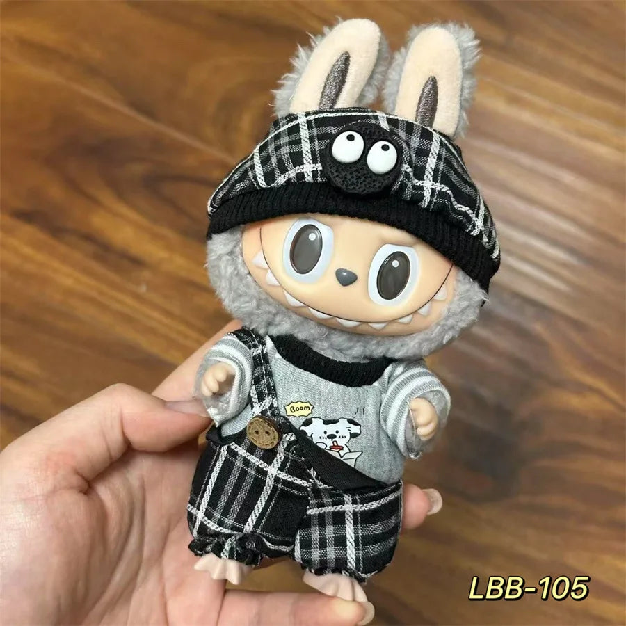 V1 V2 V3 NEW Mini Doll'S Clothes Outfit Accessories for Korea Kpop Exo 17cm Labubu Idol Cool Handsome Clothing Gift