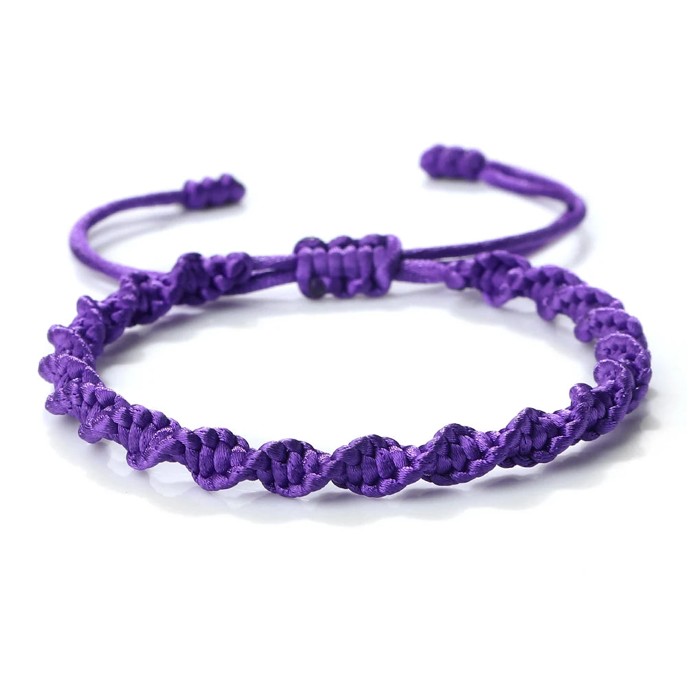 Multicolor Rope Lucky knots Bracelets Women Men Charm Woven Handmade Bangles Braided Adjustable Size Buddhism Jewelry Pulseras