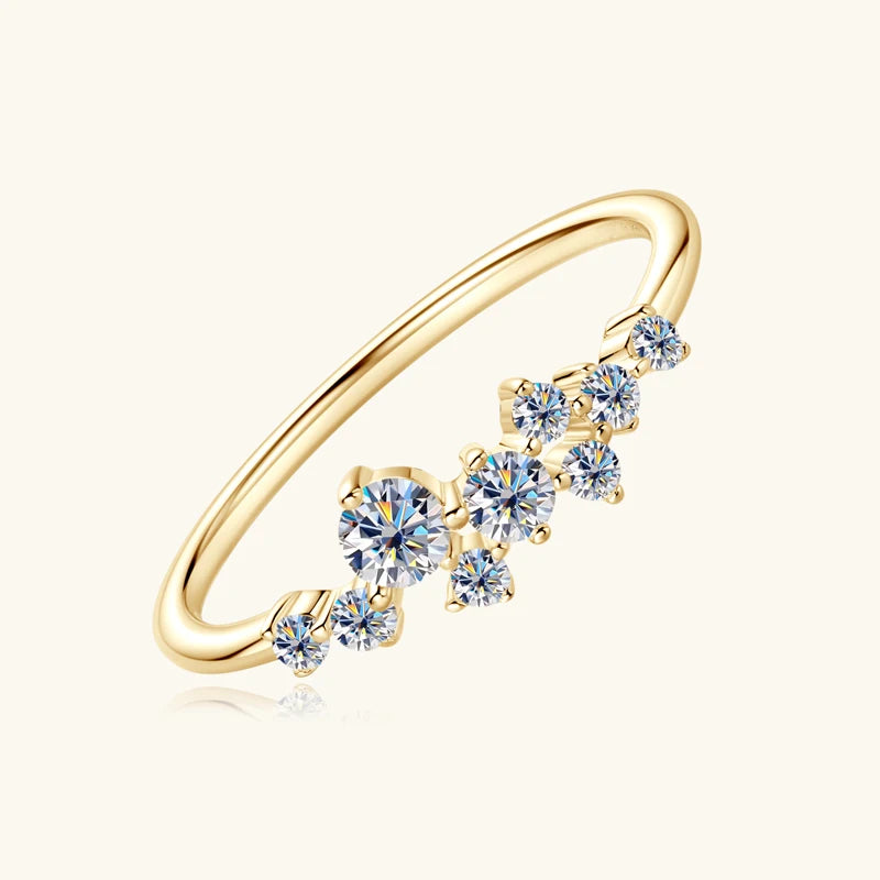 3mm&2.5mm&1.8mm&1.6mm Round Moissanite Diamond Rings for Women 2024 Silver 925 Original Certified Charm Accesories Fine Jewelry