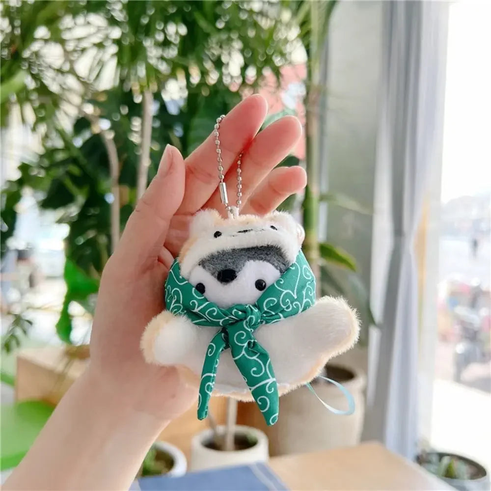 Cute Penguin Plush Key Ring Tourist Hat Penguin Keychain For Girls Gifts Creative School Bag Keychain
