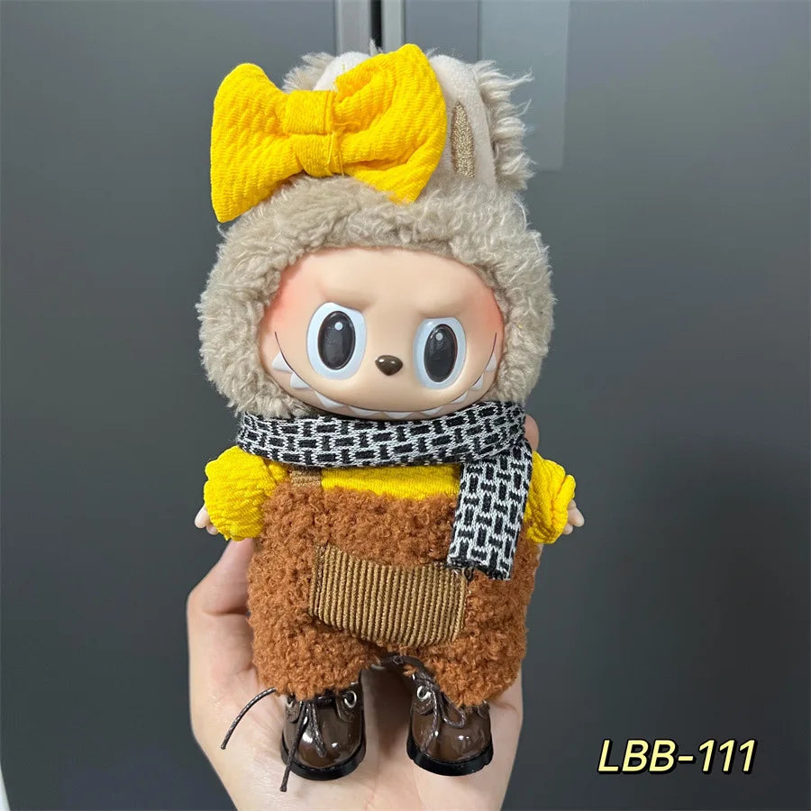 V1 V2 V3 NEW Mini Doll'S Clothes Outfit Accessories for Korea Kpop Exo 17cm Labubu Idol Cool Handsome Clothing Gift