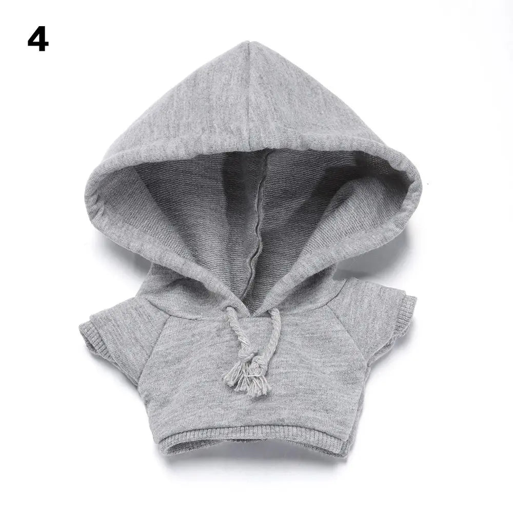 Handmade Fashion Clothes Hoodies For 10/15cm/20cm Cotton Dolls Sweatshirt Outfits For 1/12 BJD Dolls Top For 1/11 1/12 OB11