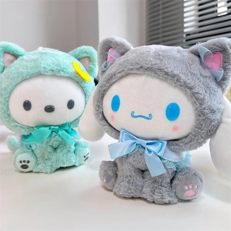 20CM Kuromi Hello Kitty Melody Cinnamorol Pochacco Plush Toys Soft tuffed Animals Christmas Birthday Christmas Graduation Gifts