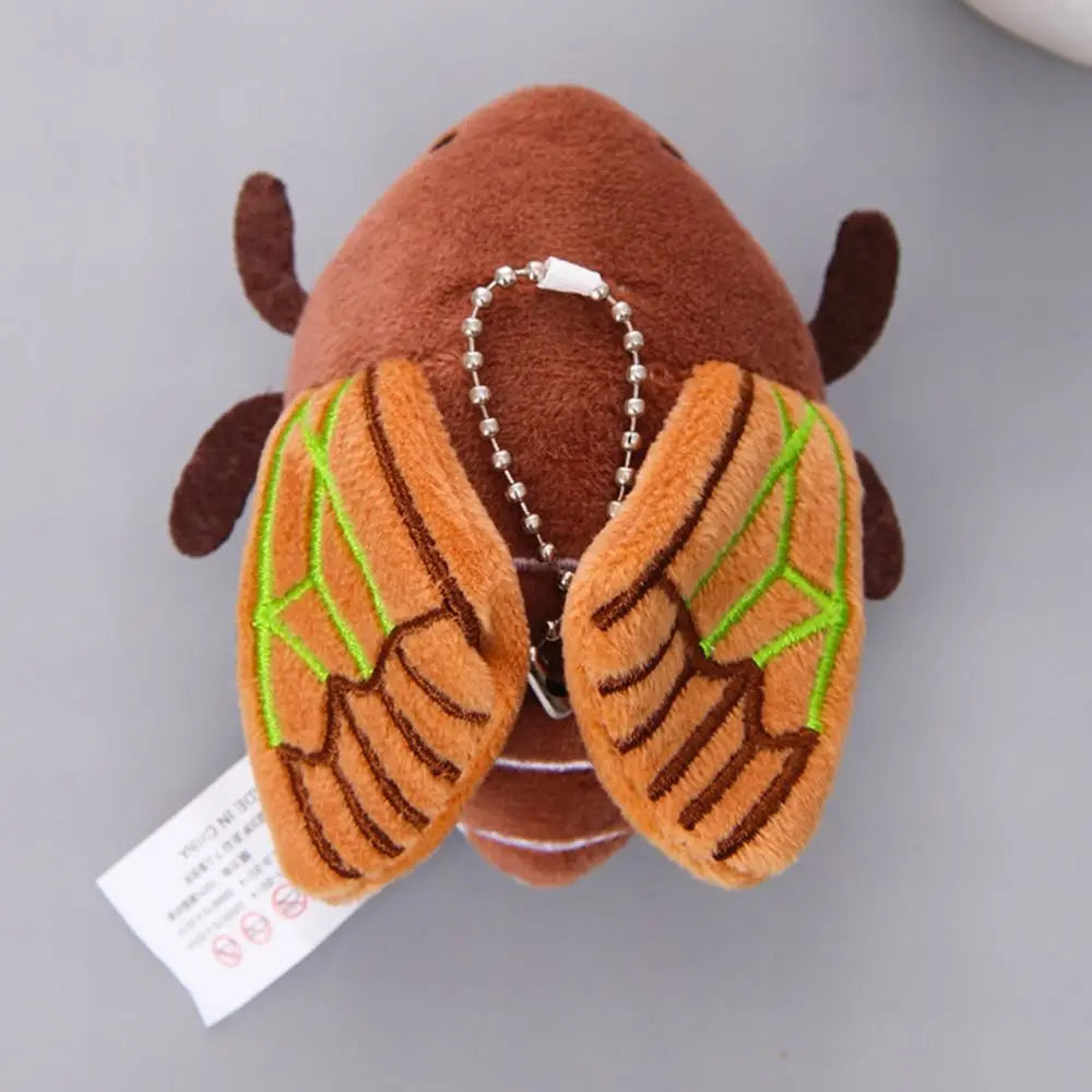 Creative Insect Series Animal Keychain Plush Doll Cartoon Key Pendant Toy Hanging Decoration Car Key Ring