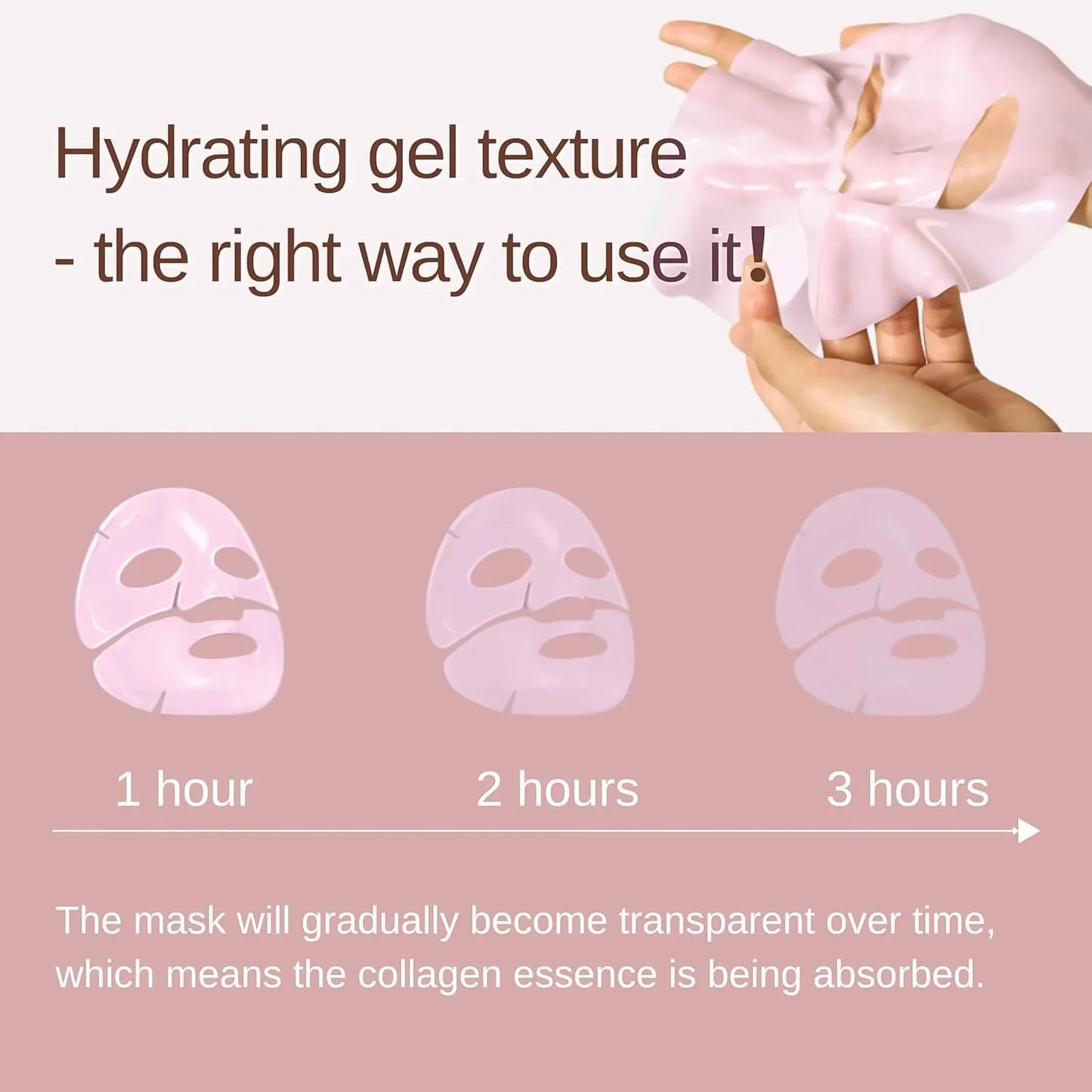 2025 Korean Salmon DNA PDRN Pink Collagen Jelly Gel Overnight Mask Moisturizing.