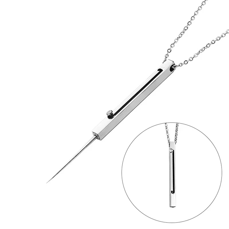 1PCS メタルクロスネックレス メンズ ファッション ジュエリー ペンダント EDC ガジェット 男性 女性 ギフト マルチツール