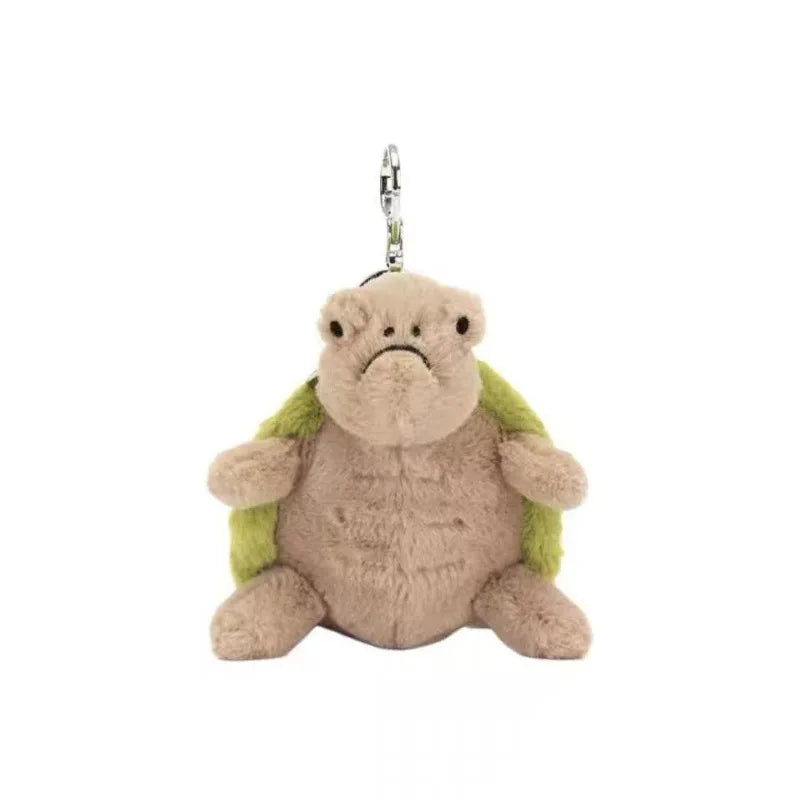 jellycat Mr. Timmy Turtle pendant bag bag charm doll key chain plush turtle toy girl cute gift baby soothing accessories toy