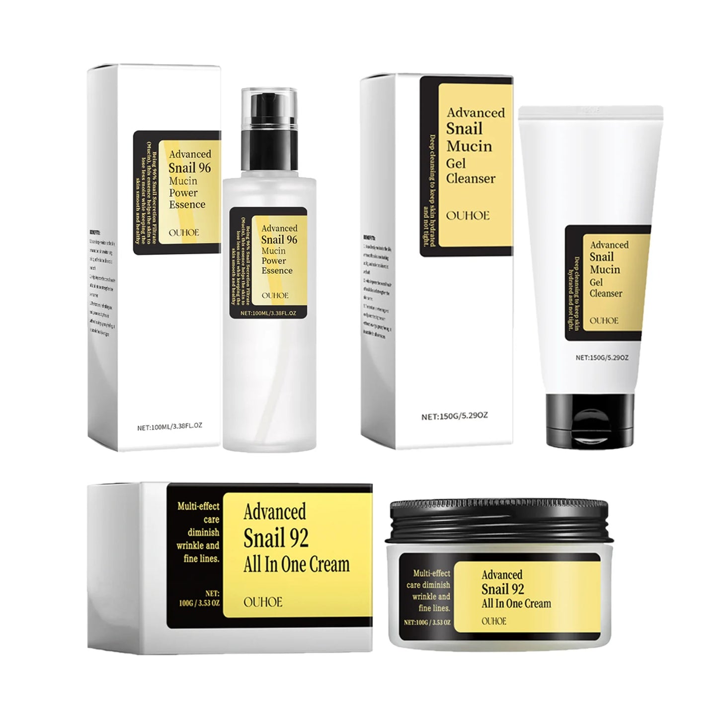 Advanced Snail 96 Mucin Power Essence/Cleanser/Cream Moisturizing Smoothing Nourishing Firming Skin Cosmetics Facial Skin Care