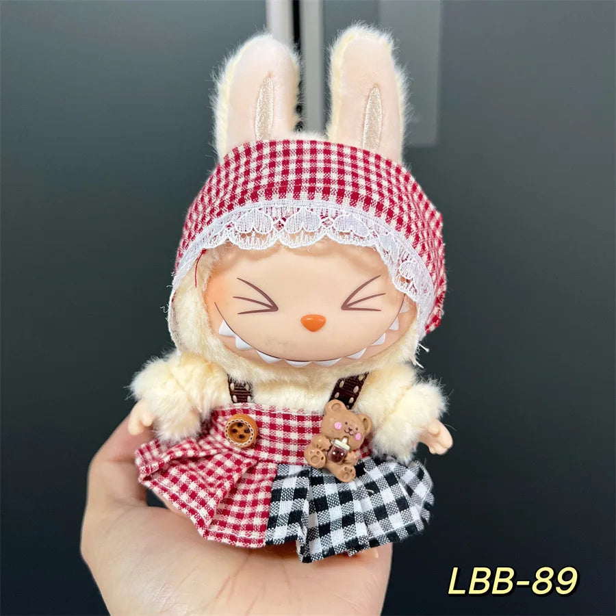 V1 V2 V3 NEW Mini Doll'S Clothes Outfit Accessories for Korea Kpop Exo 17cm Labubu Idol Cool Handsome Clothing Gift