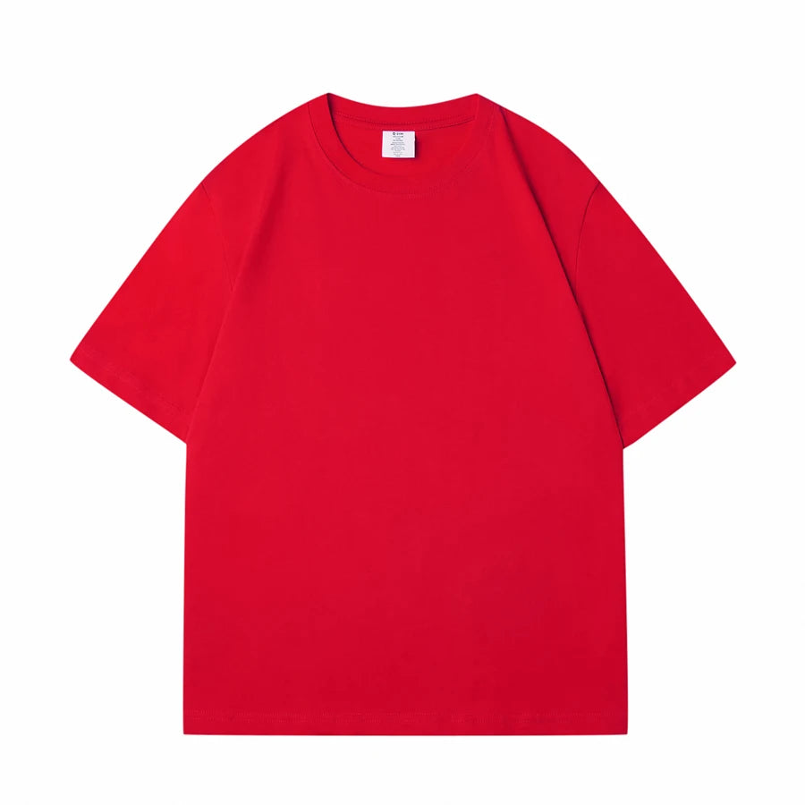 WAVLATII New Women Solid Cotton T shirts Female Dark Green Oversized Casual Soft Tees Unisex Short Sleeve Summer Tops