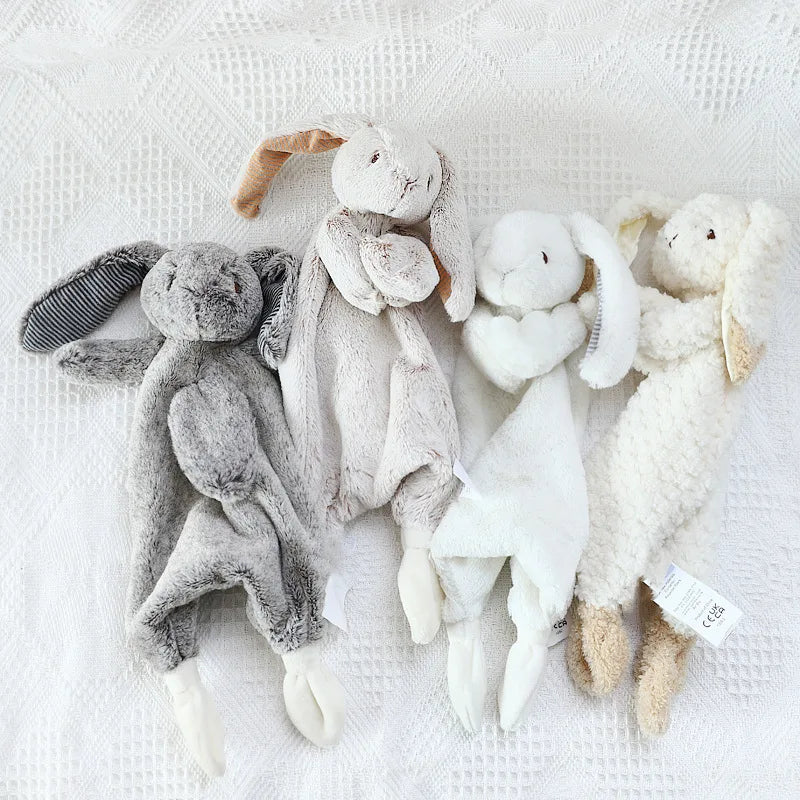 Baby Security Blanket Cartoon Bunny Rabbit Plush Toys Appease Towel Newborn Blankie