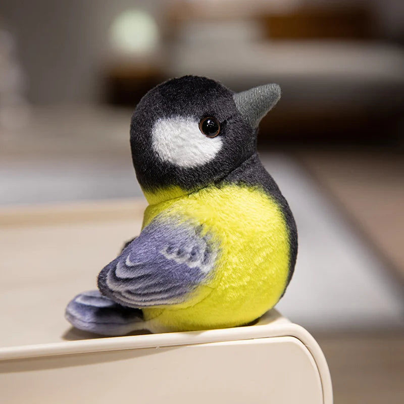 Creative Plush Tree House and Bird Doll Toys Simulation Stump Stuffed Cute Animal Doll Home Office Decor Funny Gift for Girls