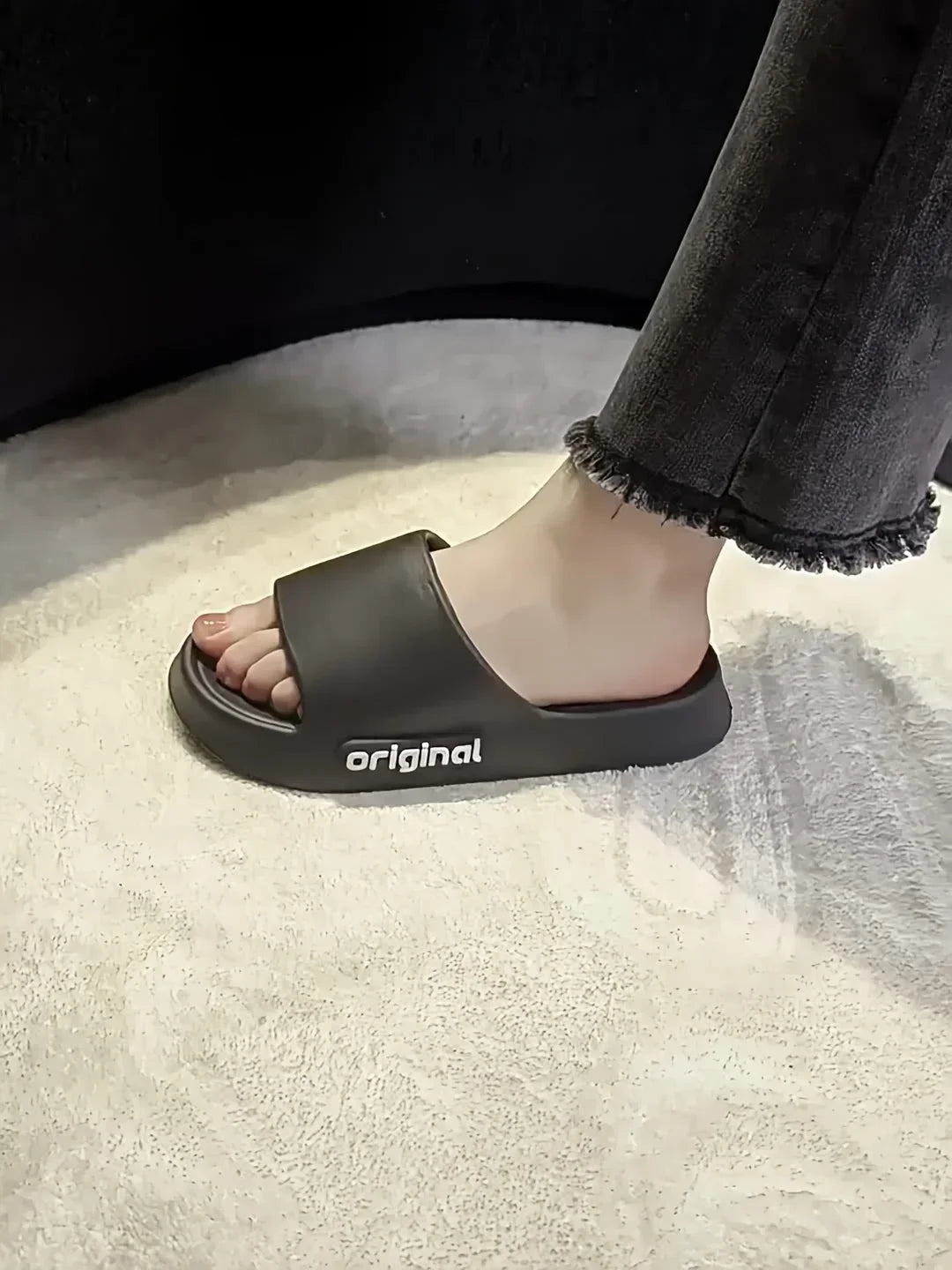Women's Soft Slippers Thick-Soled Anti-Slip Indoor Outdoor Home Bathroom Relaxing Comfortable Cushioned Sandals,slippers woman