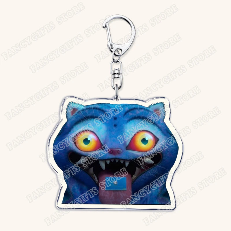 Popular Kpop Demon Hunters Huntrix Saja Boys Keychains for Accessories Jewelry Rumi Zoey Jinu Derpy Tiger Keyrings Fans Gifts