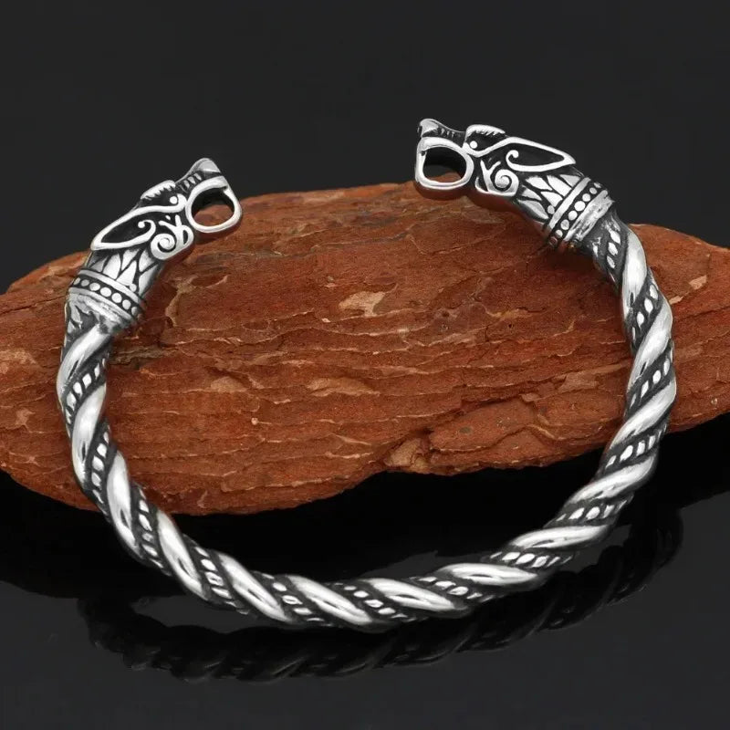 2024 New Simple Twisted Stainless Steel Open Bangles for Men Women Delicate Silver Color Cuff Bracelet Fashion Party Jewelry
