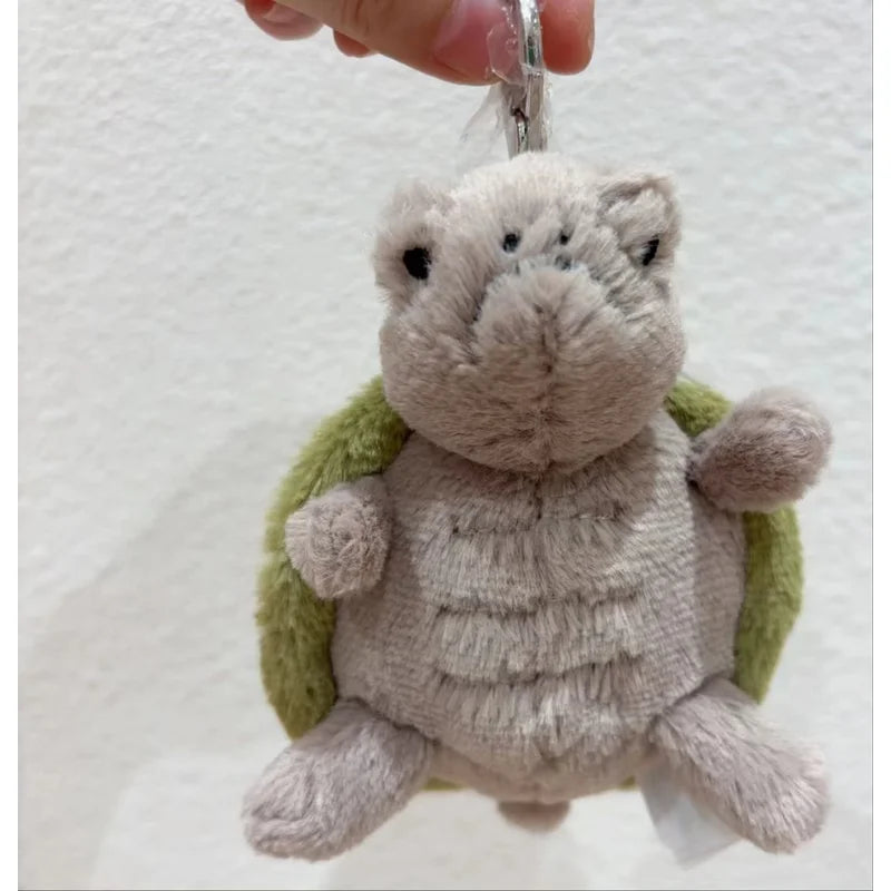 jellycat Mr. Timmy Turtle pendant bag bag charm doll key chain plush turtle toy girl cute gift baby soothing accessories toy