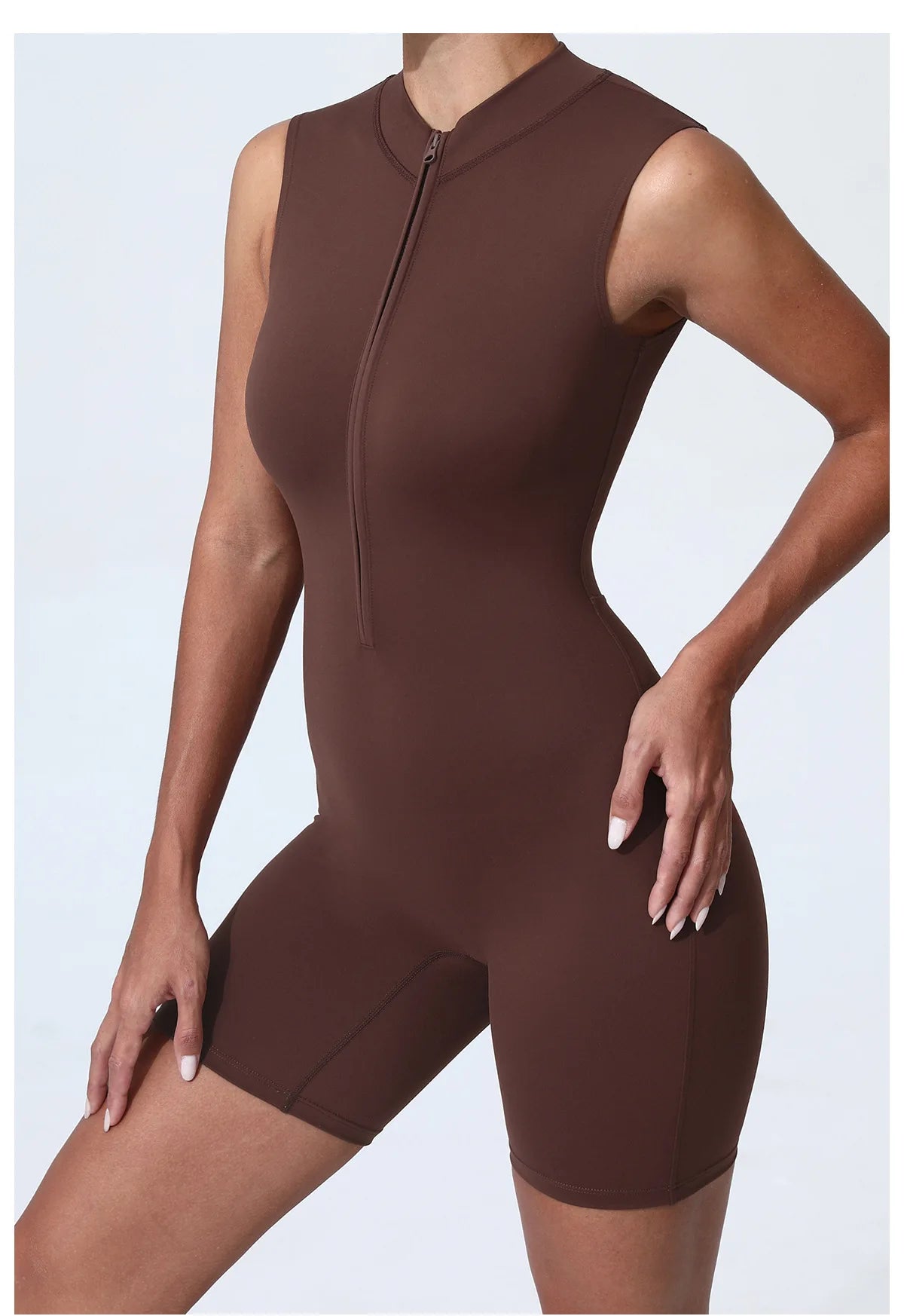 Zipper Yoga Jumpsuit Fitness Tracksuit Sports Overalls Gym Clothing Yoga Set Workout Clothes Women Outfit Push Up Activewear