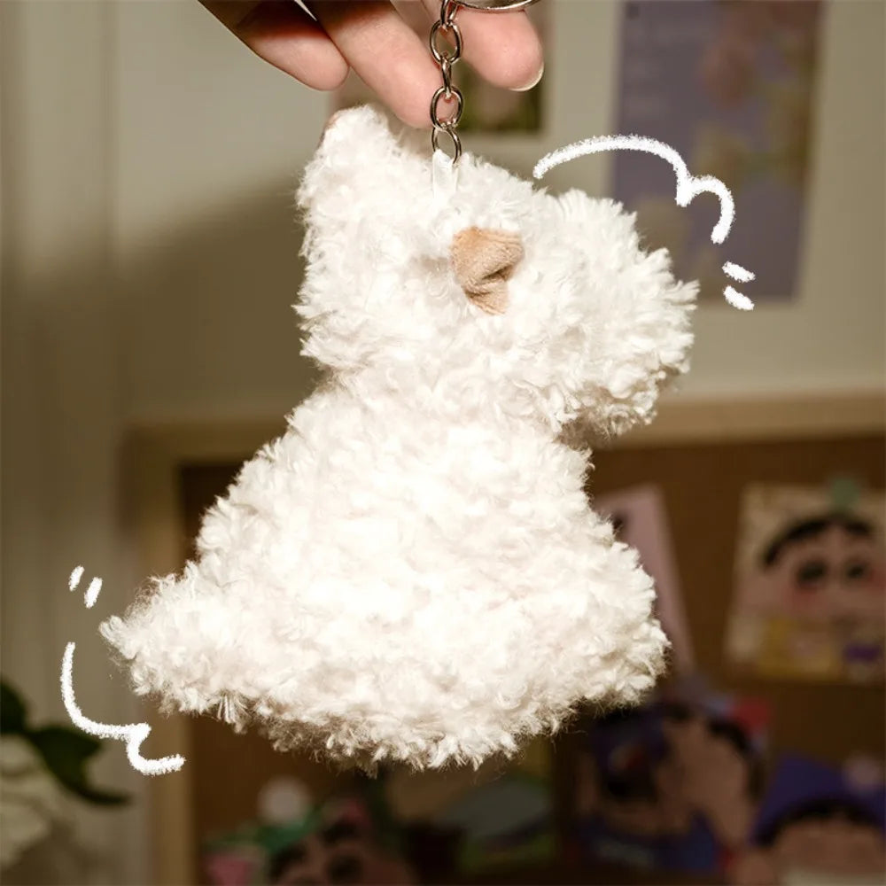 Plush Pendant Cute West Highlands Plush Puppy Doll Cartoon Pendant Doll Keychain Bag Pendant Kids Gifts Kawaii
