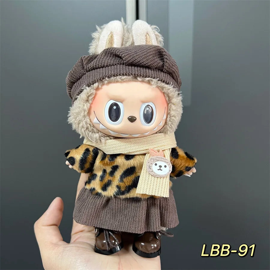 V1 V2 V3 NEW Mini Doll'S Clothes Outfit Accessories for Korea Kpop Exo 17cm Labubu Idol Cool Handsome Clothing Gift