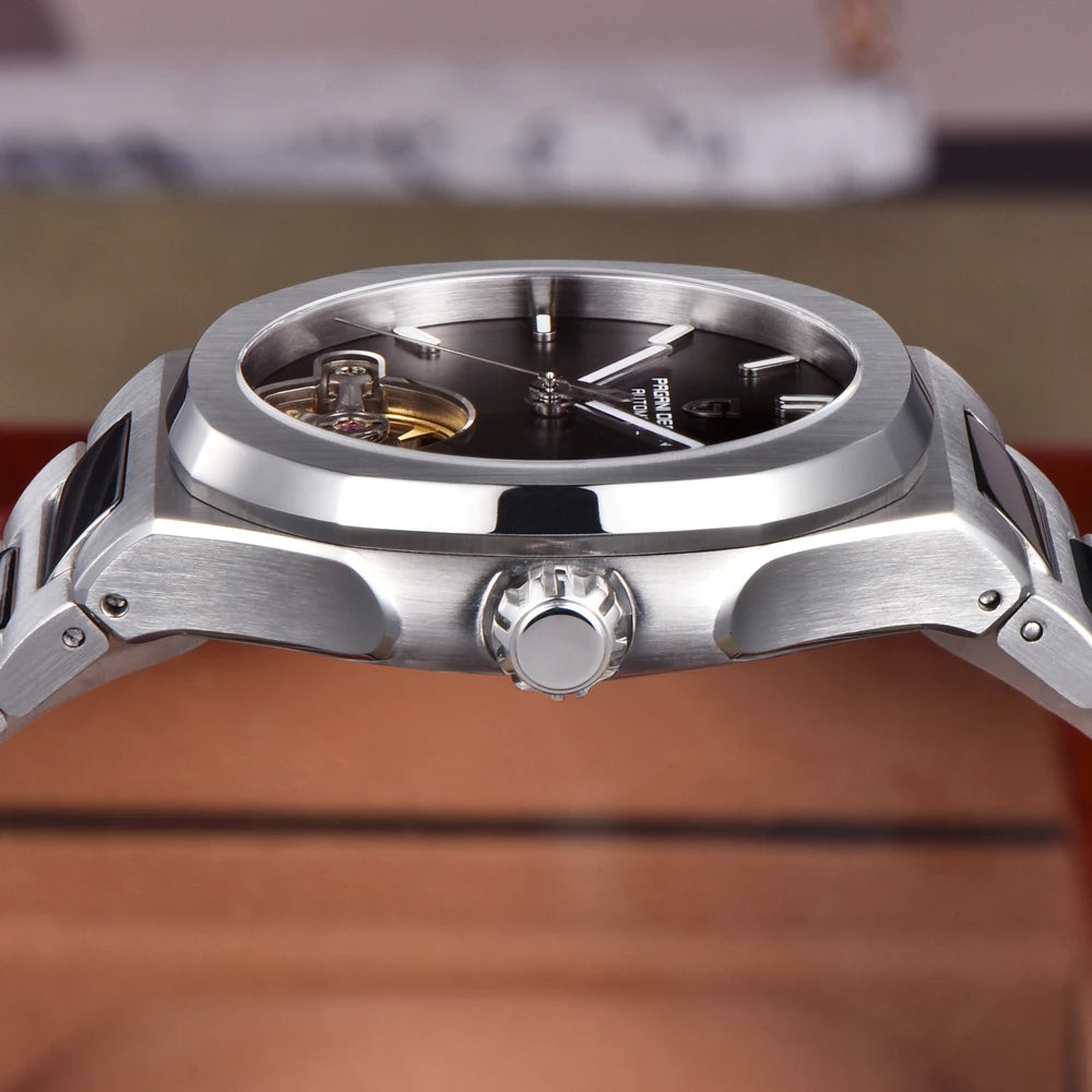 PAGANI DESIGN Tourbillon Men's Watches Mechanical Wristwatches Luxury Automatic Watch Man Luminous AR Sapphire Mirror Men Gift