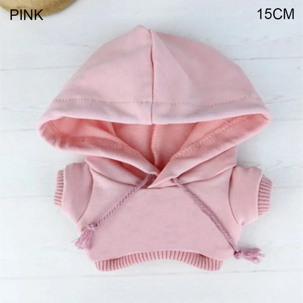 Handmade Fashion Clothes Hoodies For 10/15cm/20cm Cotton Dolls Sweatshirt Outfits For 1/12 BJD Dolls Top For 1/11 1/12 OB11