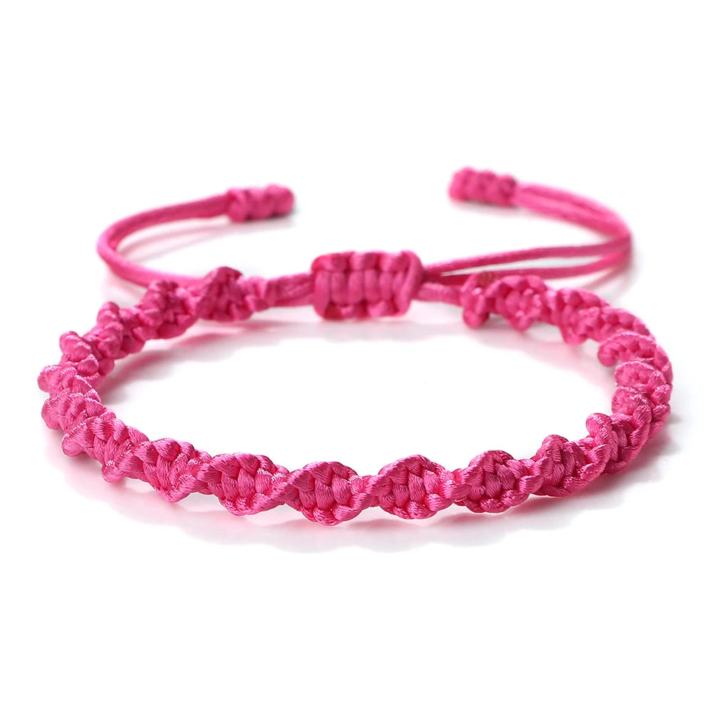Multicolor Rope Lucky knots Bracelets Women Men Charm Woven Handmade Bangles Braided Adjustable Size Buddhism Jewelry Pulseras