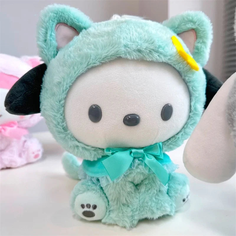 20CM Kuromi Hello Kitty Melody Cinnamorol Pochacco Plush Toys Soft tuffed Animals Christmas Birthday Christmas Graduation Gifts
