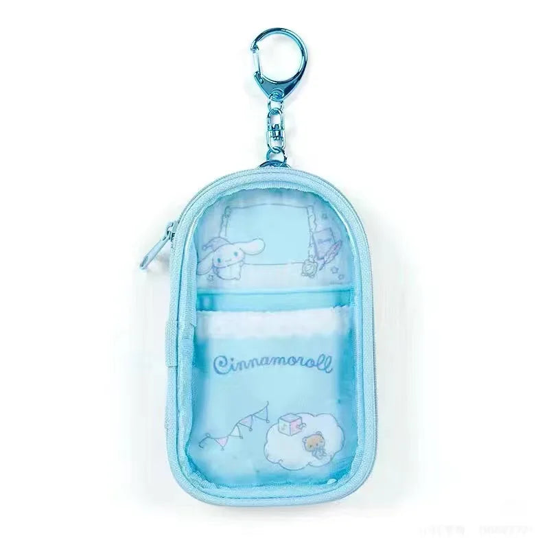 Sanrio Cinnamoroll Kuromi Anime Kawaii Storage Handbag Pendant My Melody Pvc Bag