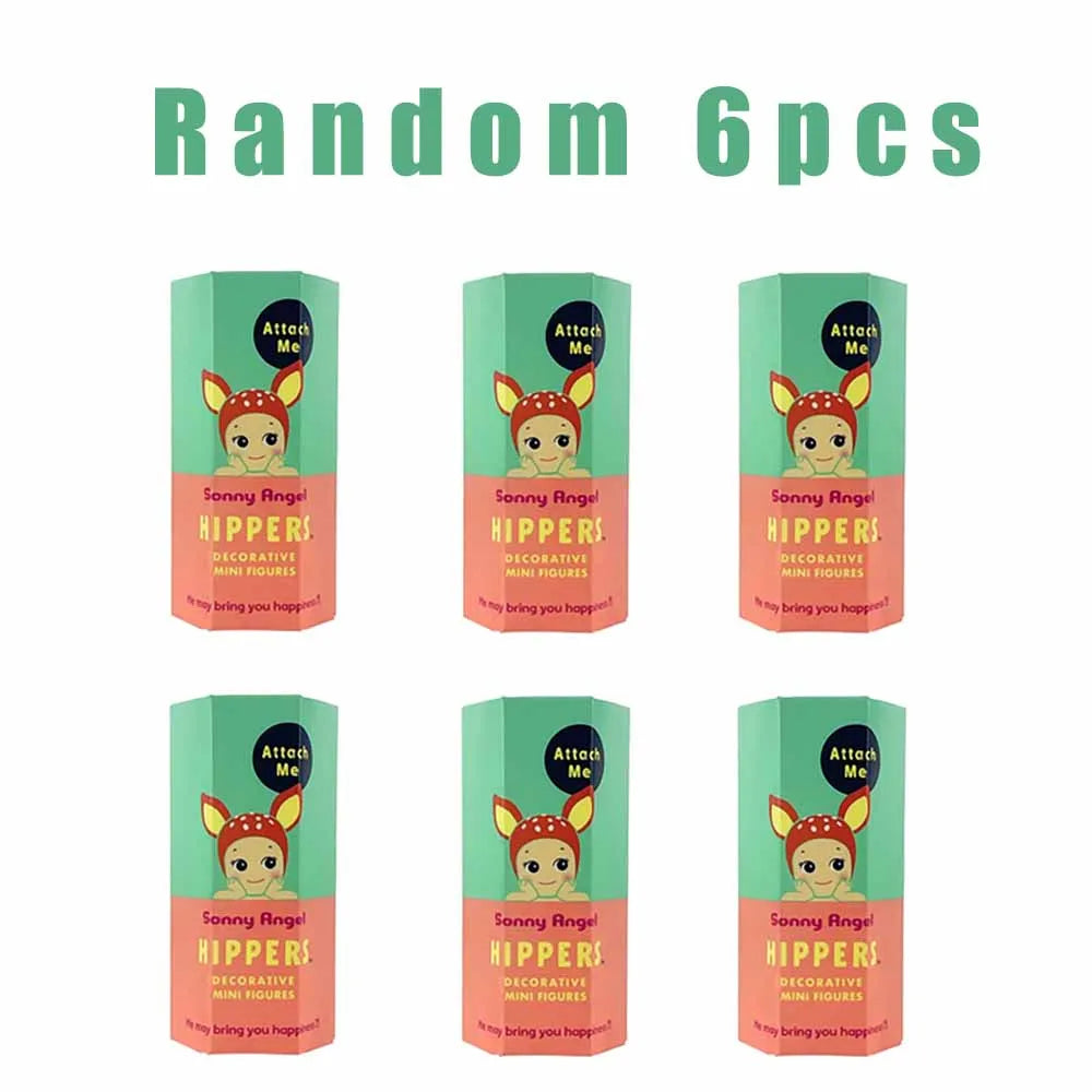 Hot Better Quality Sonny Angel Hippers Mini Figures Animals Series Blind Box PVC Toy Fans Desktop Phone Car Ornaments Doll Gifts