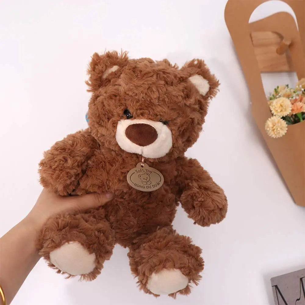 PP Cotton Cute Bear Plush Doll Simulation Fluffy Bear Plush Kids Toy Soft Collection Stuffed Animals Plush Doll Adults Children