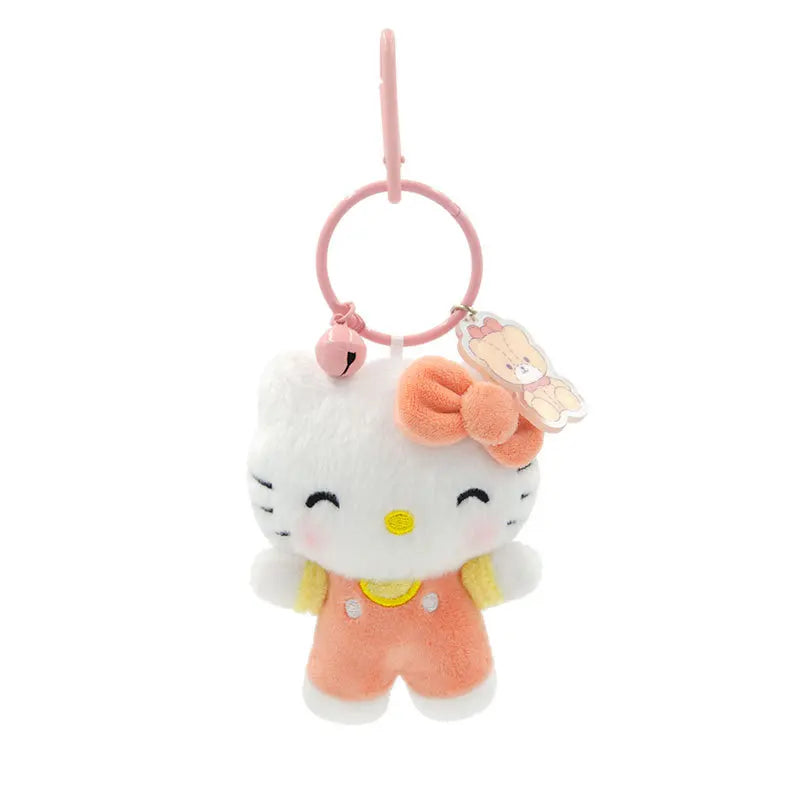 12cm Sanrio My Melody Kuromi Cinnamoroll Kt Cat Purin Dog Plush Toy Anime Stuffed Animals Keychains Small Pendant