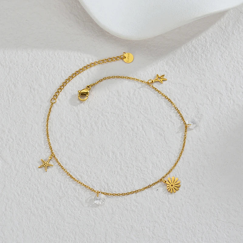 Fashion High Quality Shell Pearl Bracelet Stainless Steel Gold Color For Women Bangle Girl Jewelry Gift