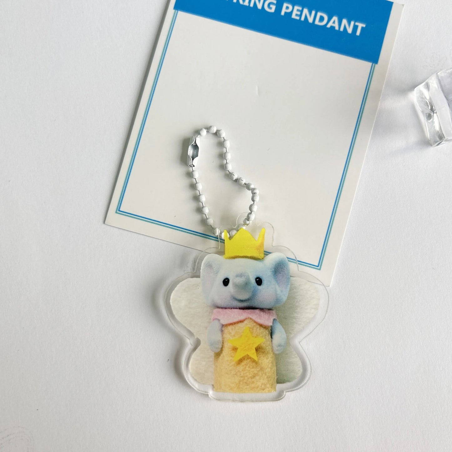 Sylvanian families keychain Cartoon Acrylic Printing Keyring Backpack Pendant Accessories INS Korean Style Decoration Girls Gift