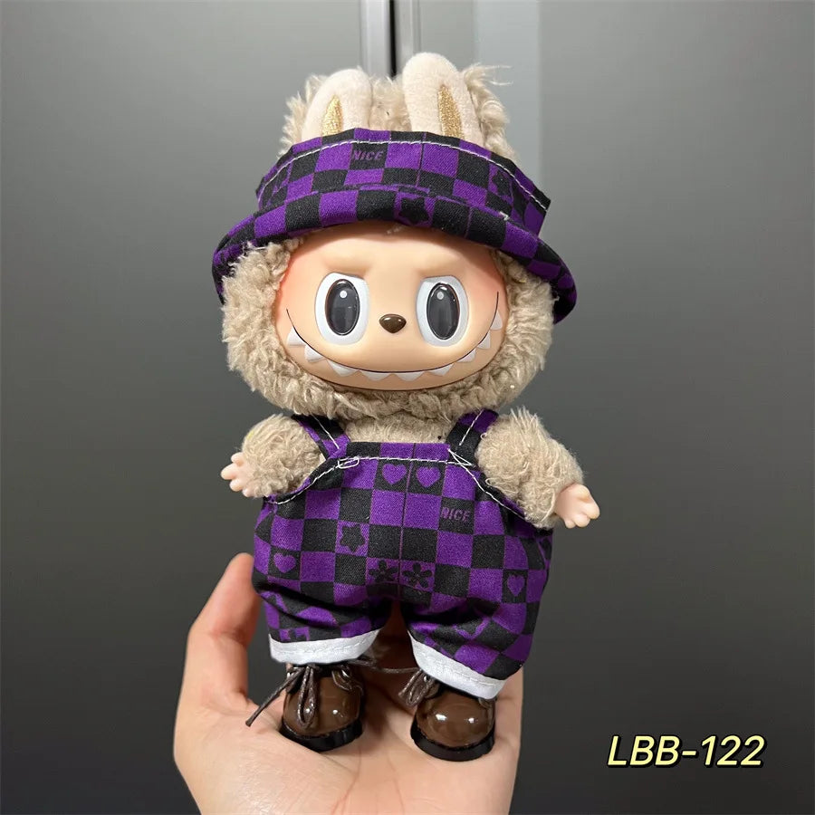 V1 V2 V3 NEW Mini Doll'S Clothes Outfit Accessories for Korea Kpop Exo 17cm Labubu Idol Cool Handsome Clothing Gift