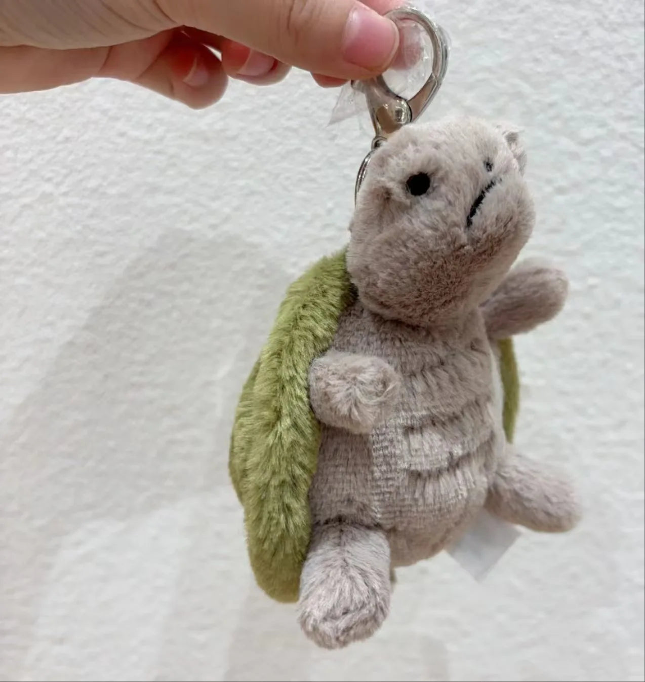 jellycat Mr. Timmy Turtle pendant bag bag charm doll key chain plush turtle toy girl cute gift baby soothing accessories toy
