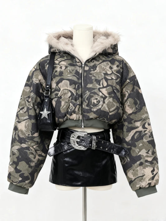 ゴシックアメリカンヴィンテージフード付きコートレディーススウェットシャツ原宿プリントジャケット美的グランジサブカルチャーキュートY2Kトップス