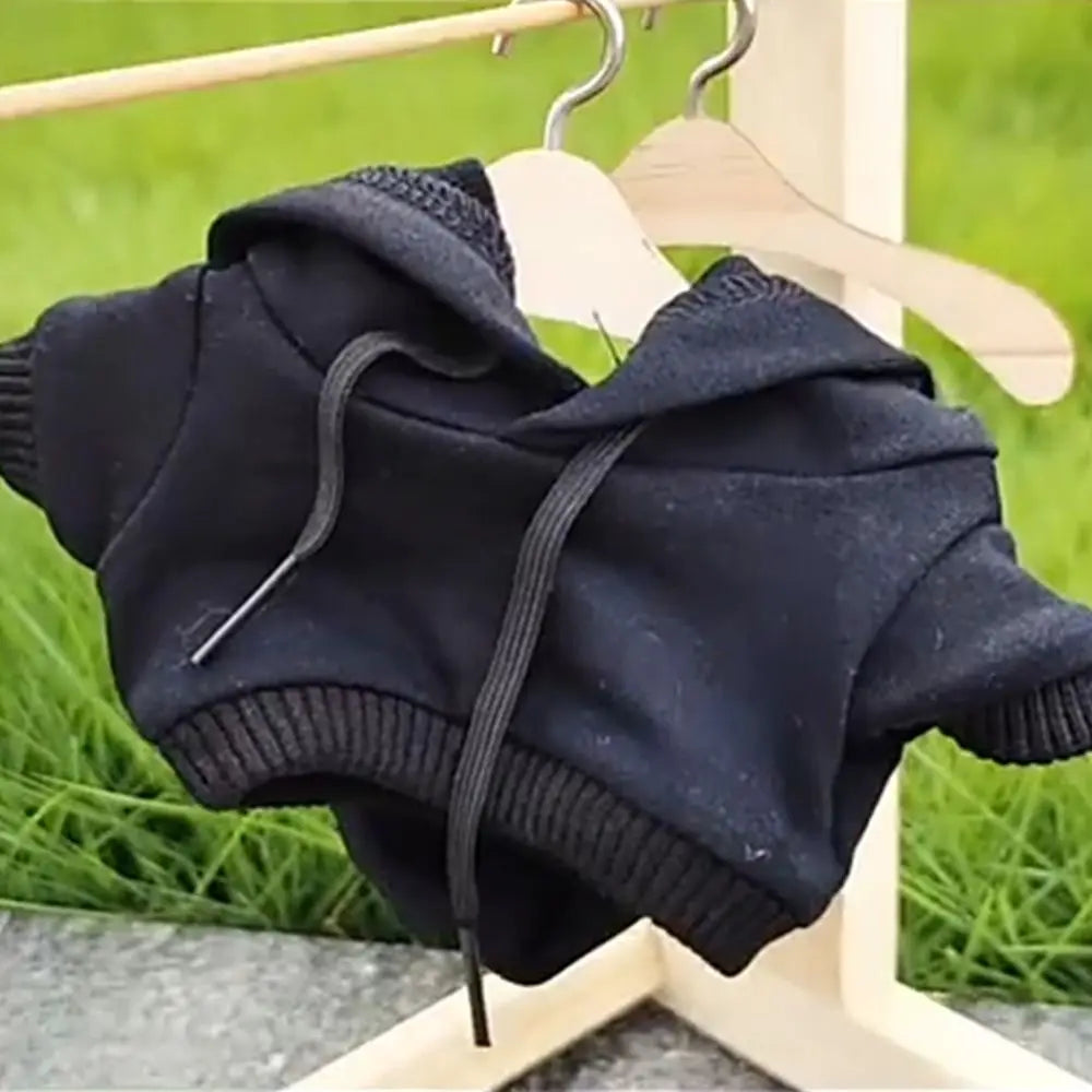 Handmade Fashion Clothes Hoodies For 10/15cm/20cm Cotton Dolls Sweatshirt Outfits For 1/12 BJD Dolls Top For 1/11 1/12 OB11