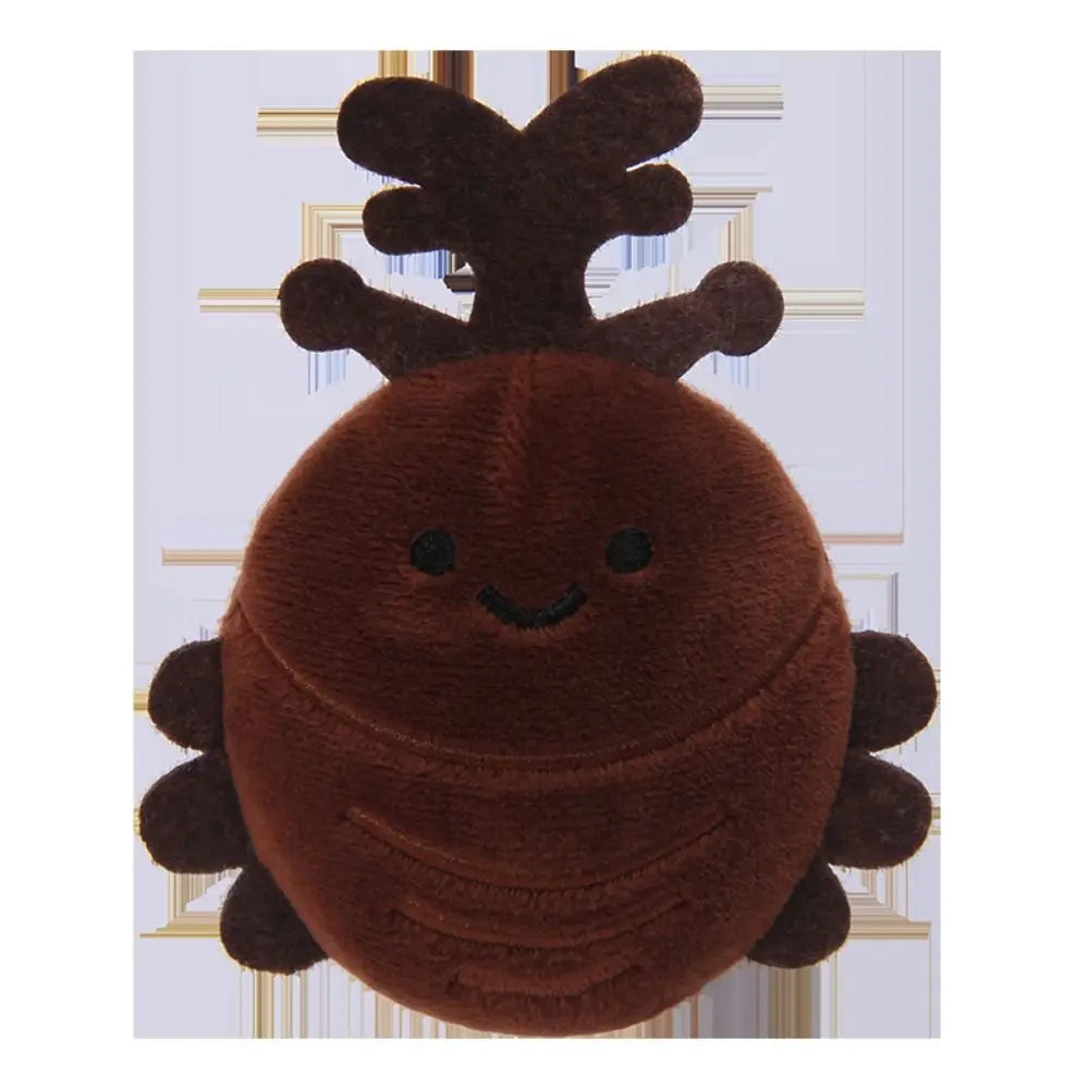 Creative Insect Series Animal Keychain Plush Doll Cartoon Key Pendant Toy Hanging Decoration Car Key Ring
