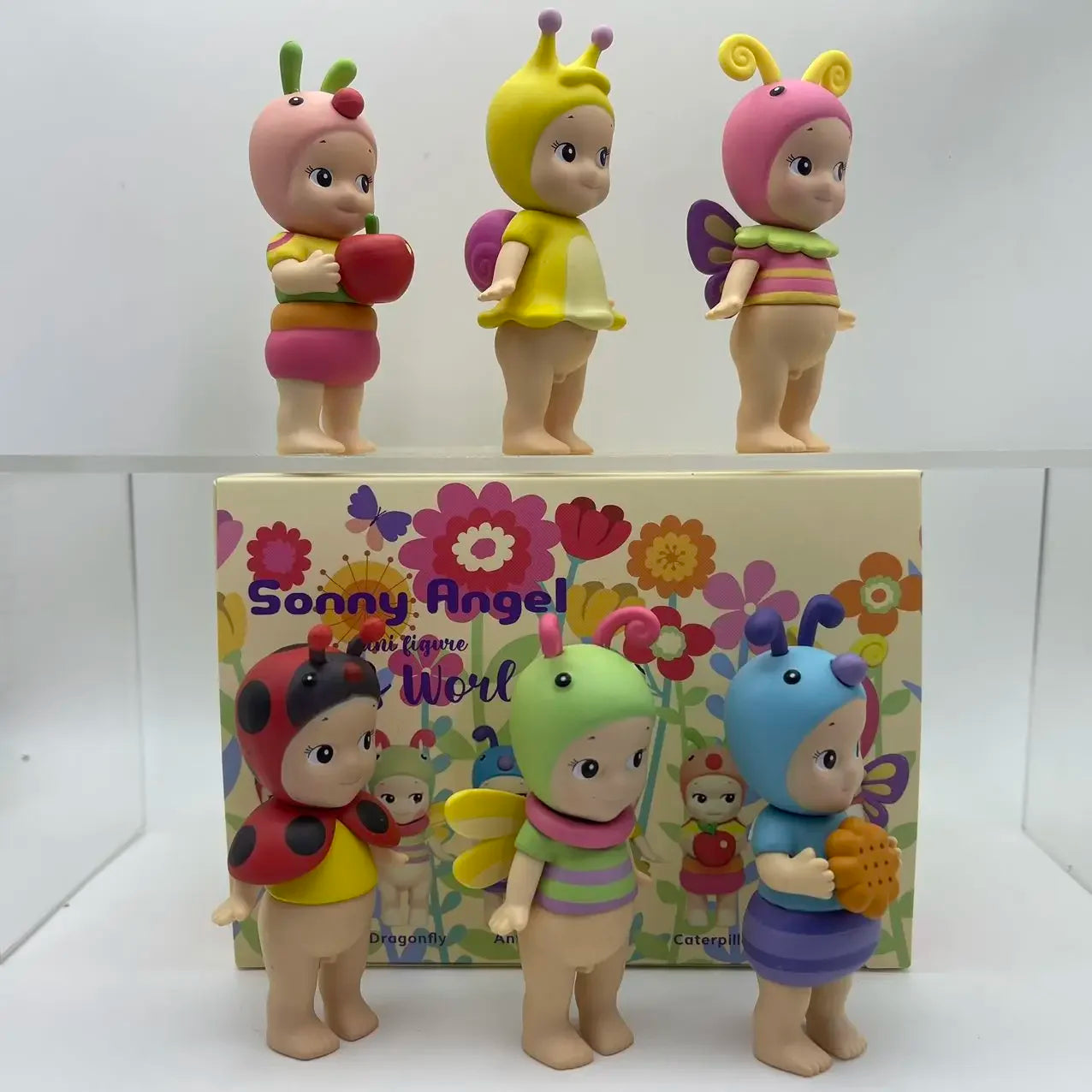 6PCS Sonny Angel Blind Box Mini Figure Bug’S World Limited Series Anime Figures Cute Dolls for Children Christmas Birthday Gift