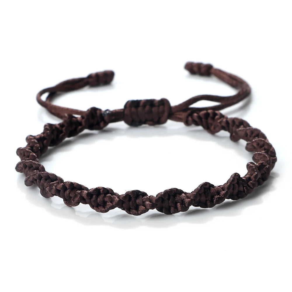Multicolor Rope Lucky knots Bracelets Women Men Charm Woven Handmade Bangles Braided Adjustable Size Buddhism Jewelry Pulseras