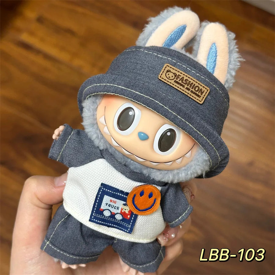 V1 V2 V3 NEW Mini Doll'S Clothes Outfit Accessories for Korea Kpop Exo 17cm Labubu Idol Cool Handsome Clothing Gift
