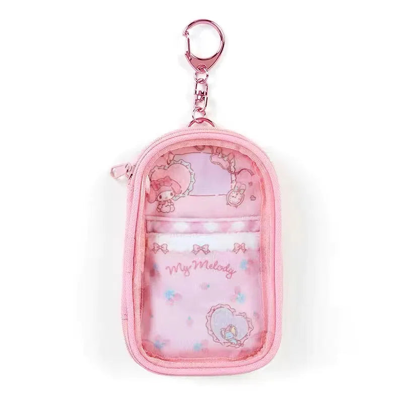 Sanrio Cinnamoroll Kuromi Anime Kawaii Storage Handbag Pendant My Melody Pvc Bag