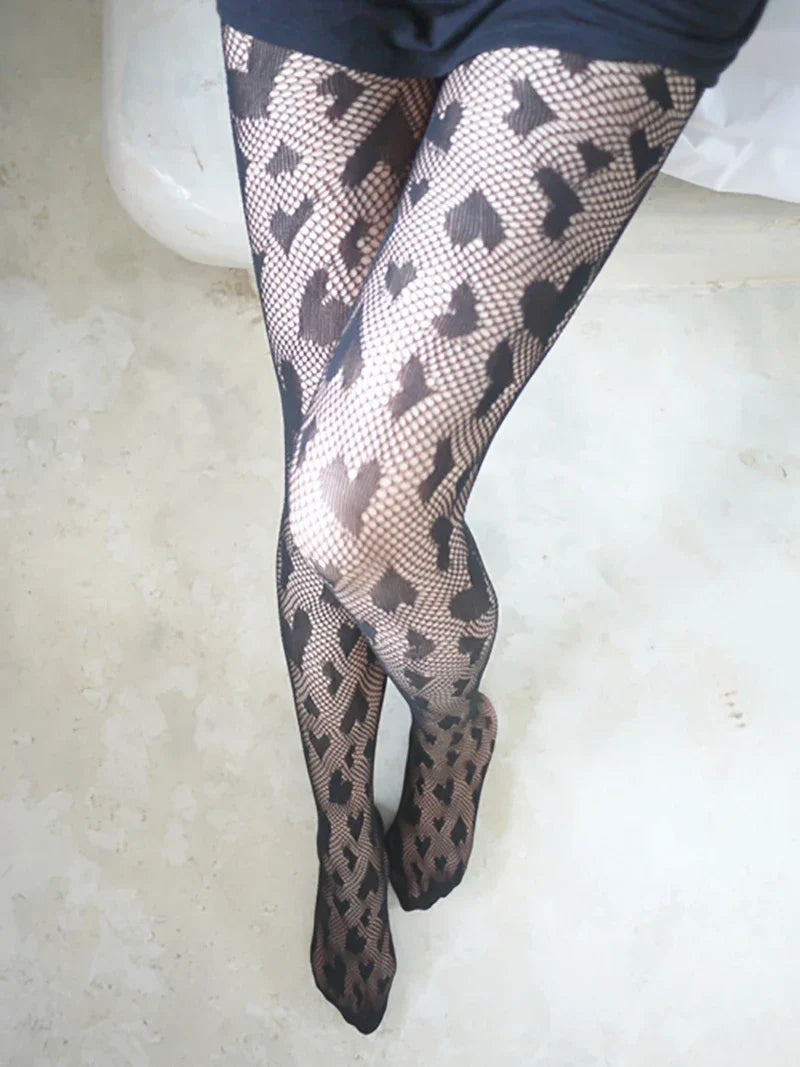 Woman Girls Gothic Cartoon Fishnet Stockings Snake Kuromies Skull Socks Mesh Tights Panties Lolita Plus Size Pantyhose Leggings